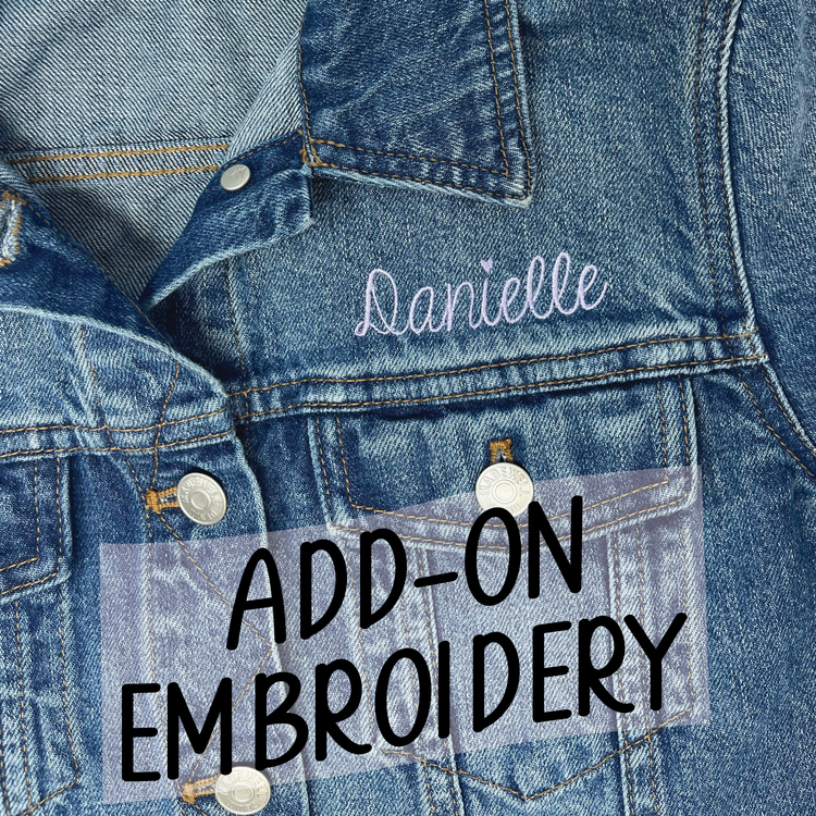 Add Name to Denim Jacket Embroidery