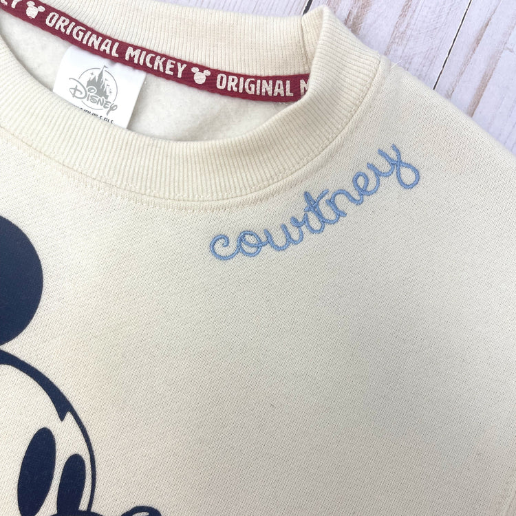 Add Name to Sweatshirt Embroidery